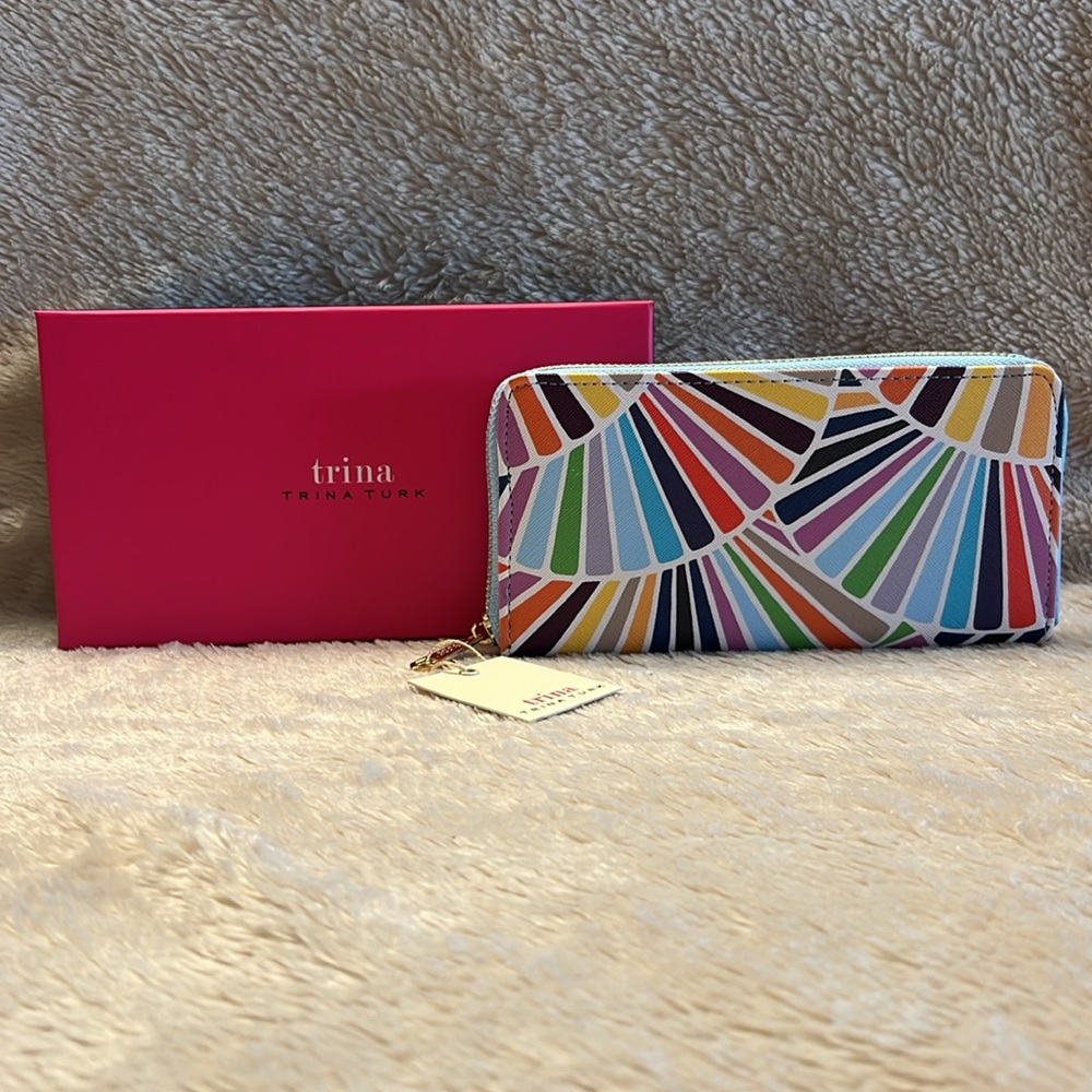 TRINA TURK Color Palette Zip Around Wallet